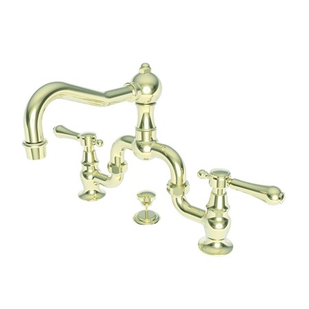 Newport Brass Lavatory Bridge Faucet in French Gold (Pvd) 1030B-24A